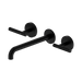 Nero Mecca Lever Wall Basin/Bath Set 220mm Spout - Matte Black