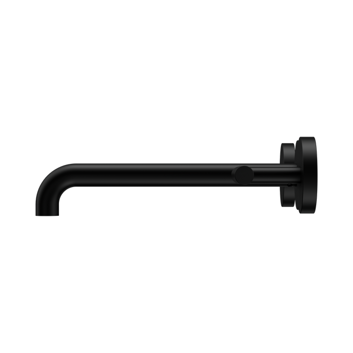 Nero 25D008MB Mecca Wall Basin Bath Set 220mm Spout Matte Black image 2 | SKU: 25D008MB