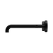 Nero 25D008MB Mecca Wall Basin Bath Set 220mm Spout Matte Black image 2 | SKU: 25D008MB