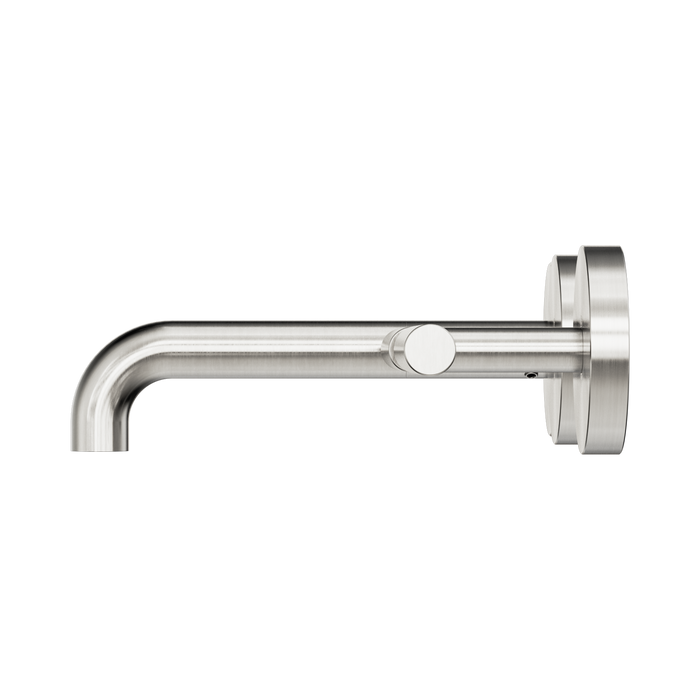 Nero 25D009BN Mecca Wall Basin Bath Set 160mm Offset Spout Brushed Nickel image 2 | SKU: 25D009BN