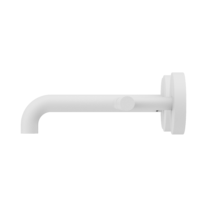 Nero 25D009MW Mecca Wall Basin Bath Set 160mm Offset Spout Matte White image 2 | SKU: 25D009MW