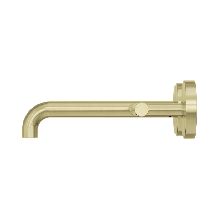 Nero 25D010BG Mecca Wall Basin Bath Set 185mm Offset Spout Brushed Gold image 2 | SKU: 25D010BG