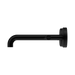 Nero 25D010MB Mecca Wall Basin Bath Set 185mm Offset Spout Matte Black image 2 | SKU: 25D010MB