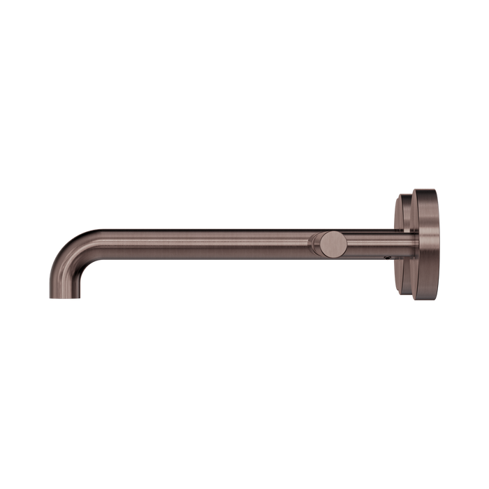 Nero 25D011BZ Mecca Wall Basin Bath Set 220mm Offset Spout Brushed Bronze image 2 | SKU: 25D011BZ