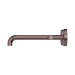 Nero 25D011BZ Mecca Wall Basin Bath Set 220mm Offset Spout Brushed Bronze image 2 | SKU: 25D011BZ