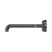Nero 25D011GM Mecca Wall Basin Bath Set 220mm Offset Spout Gun Metal image 2 | SKU: 25D011GM