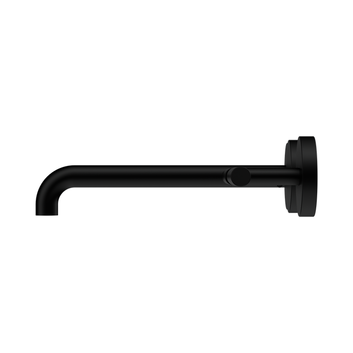 Nero 25D011MB Mecca Wall Basin Bath Set 220mm Offset Spout Matte Black image 2 | SKU: 25D011MB