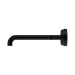 Nero 25D011MB Mecca Wall Basin Bath Set 220mm Offset Spout Matte Black image 2 | SKU: 25D011MB