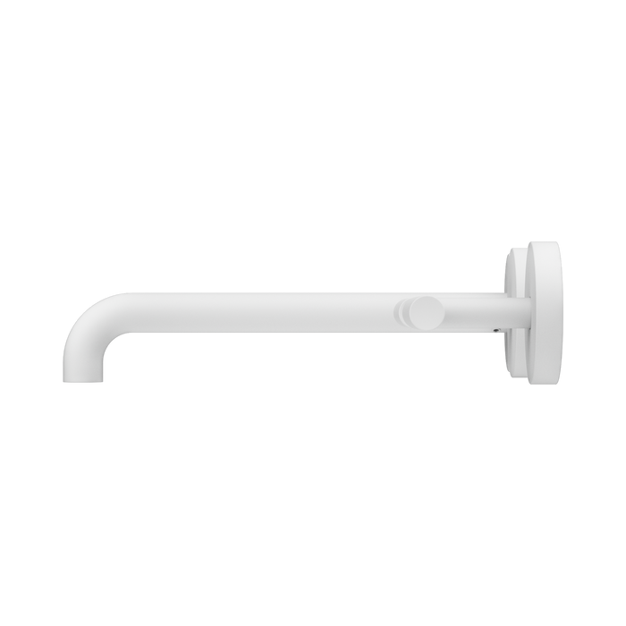 Nero 25D011MW Mecca Wall Basin Bath Set 220mm Offset Spout Matte White image 2 | SKU: 25D011MW