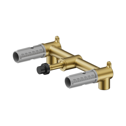 Nero Mecca Lever Wall Basin/Bath Set Body Only - 