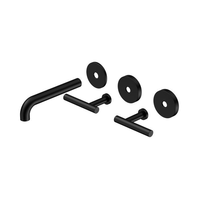Nero 25D019MB Mecca Wall Basin Bath Set 160mm Spout Trim kits Only Matte Black image 2 | SKU: 25D019MB