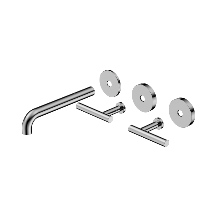Nero 25D020CH Mecca Wall Basin Bath Set 185mm Spout Trim kits Only Chrome image 2 | SKU: 25D020CH