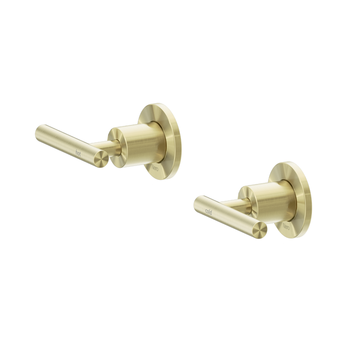 Nero Mecca Lever Wall Top Assemblies - Shallow Fit - Brushed Gold