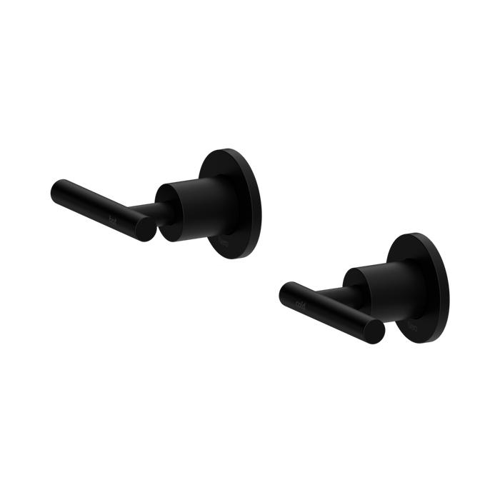 Nero Mecca Lever Wall Top Assemblies - Shallow Fit - Matte Black