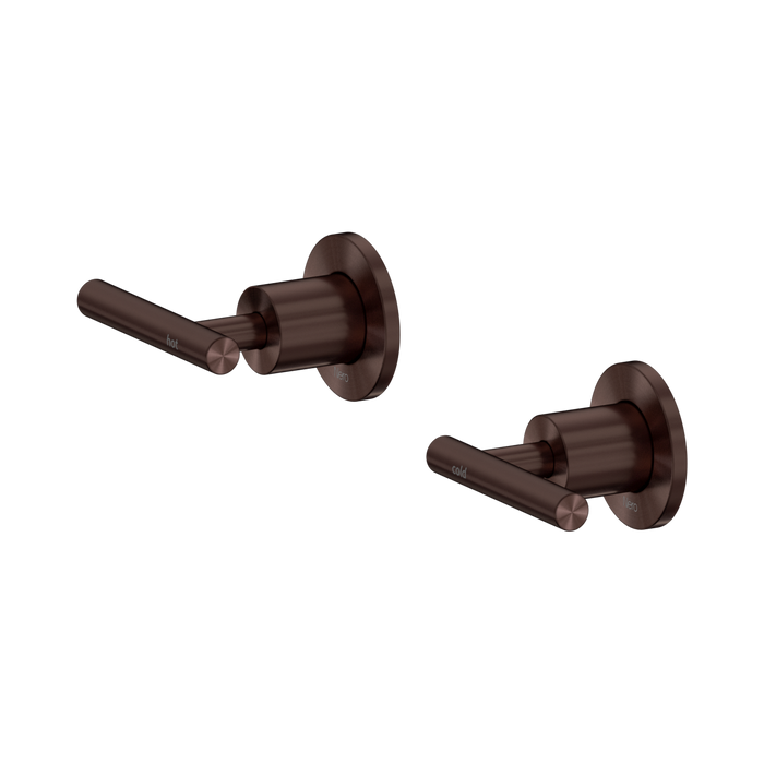 Nero Mecca Lever Wall Top Assemblies - Shallow Fit - Rome Bronze