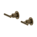 Nero Mecca Lever Wall Top Assemblies - Shallow Fit - Tumbled Antique Brass