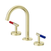 Nero Mecca Care Lever Basin Set Arc Spout - Brushed Gold