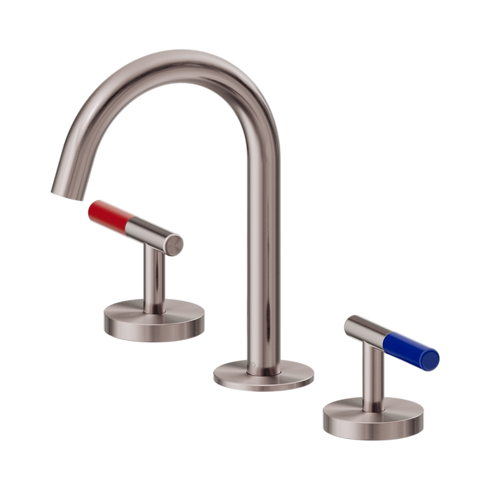 Nero Mecca Care Lever Basin Set Arc Spout - Brushed Bronze