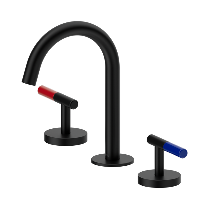 Nero Mecca Care Lever Basin Set Arc Spout - Matte Black