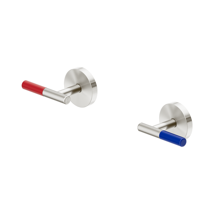 Nero Mecca Care Lever Wall Top Assemblies - Brushed Nickel