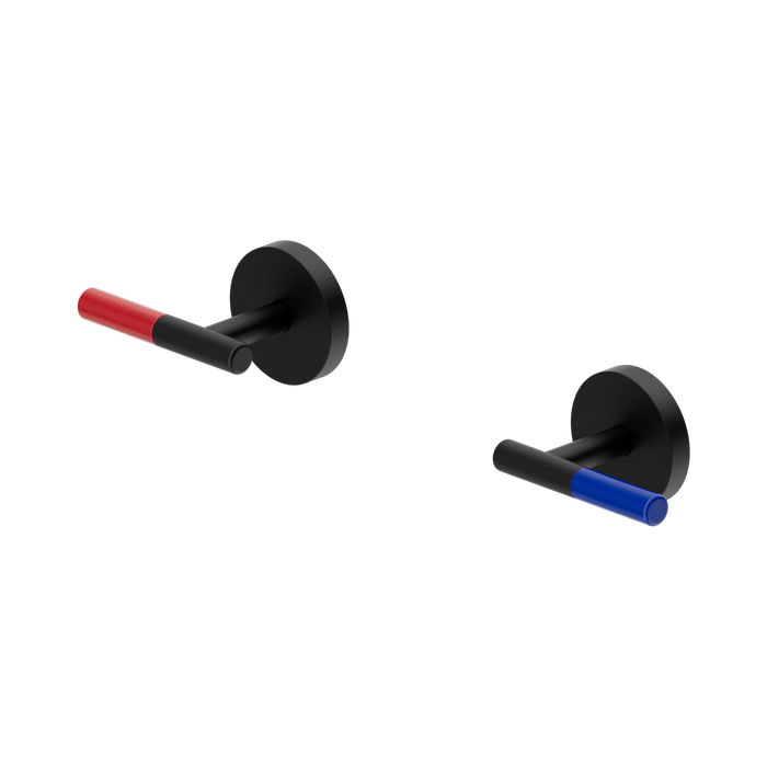 Nero Mecca Care Lever Wall Top Assemblies - Matte Black