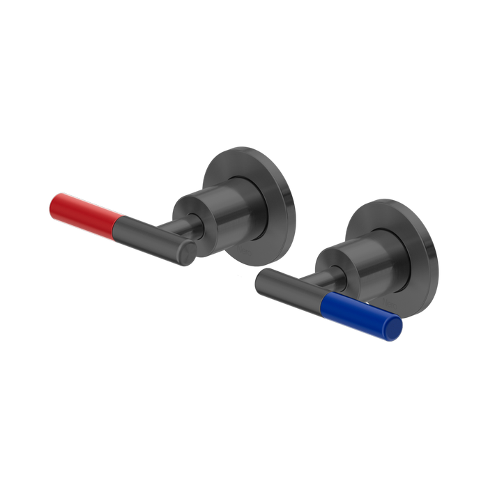 Nero Mecca Care Lever Wall Top Assemblies - Shallow Fit - Gun Metal