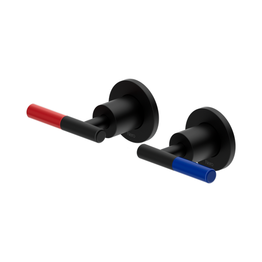 Nero Mecca Care Lever Wall Top Assemblies - Shallow Fit - Matte Black