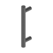 Nero Mecca Pull Handle 130mm - Gun Metal
