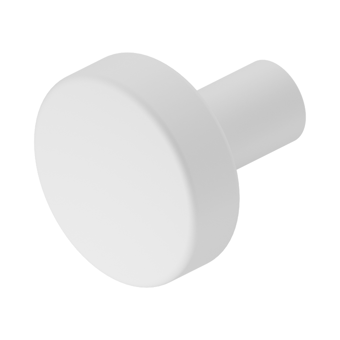 Nero Mecca Cabinet Knob – Ø26 - Matte White