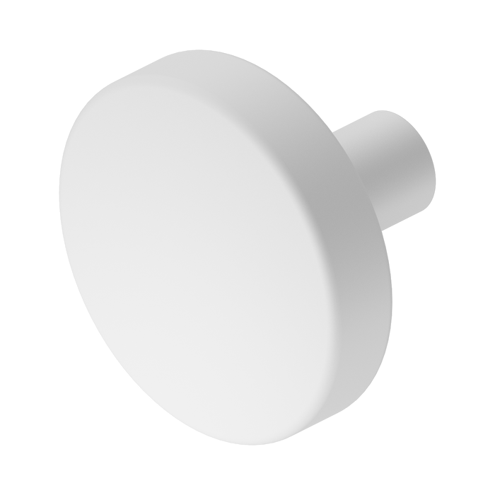 Nero Mecca Cabinet Knob – Ø36 - Matte White