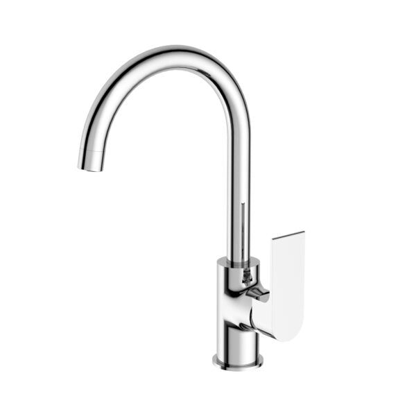 Nero Bianca Kitchen Mixer Gooseneck Spout