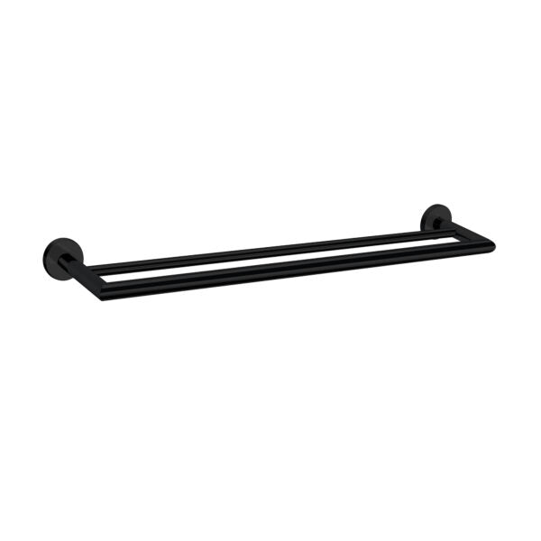 Nero Dolce Double Towel Rail 700mm