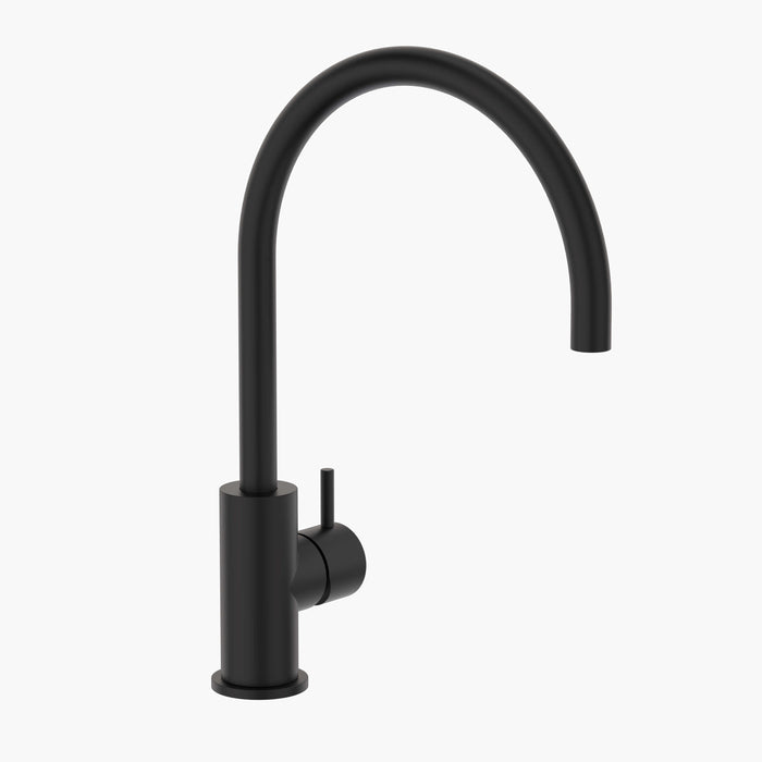 Round Pin Sink Mixer - Matte Black - Lead Free