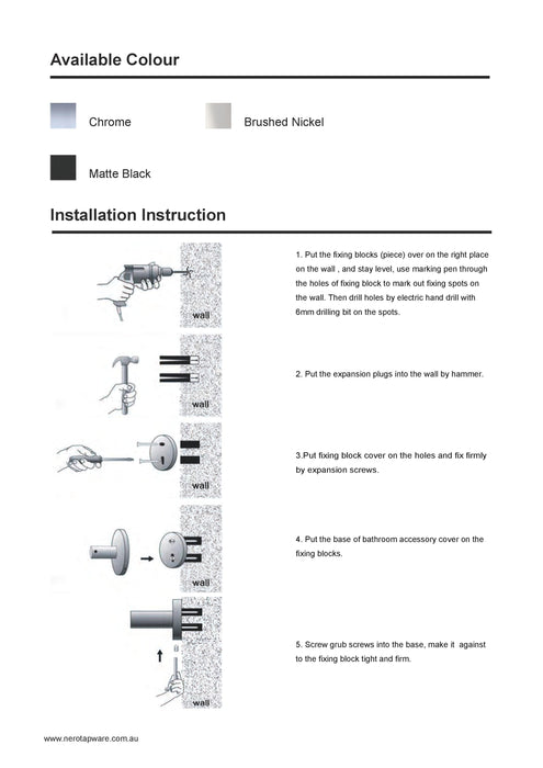 Nero Celia Hand Towel Rail