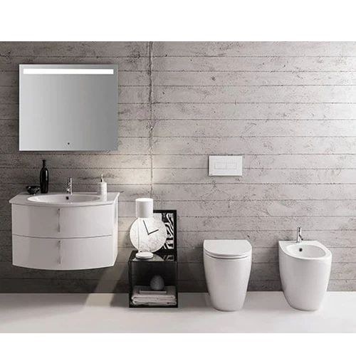 Globo 4All SENZABRIDA® Floor Standing Toilet Pan & Soft Close Seat