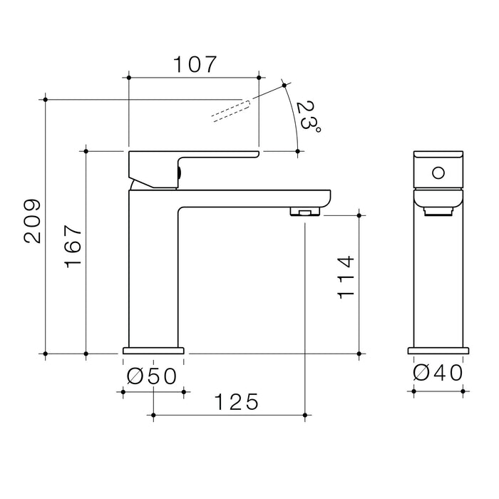 Luna Basin Mixer - Lead Free