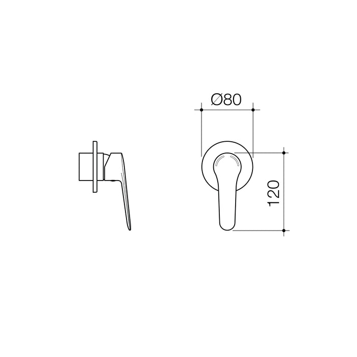 Opal Bath/Shower Mixer Trim Kit