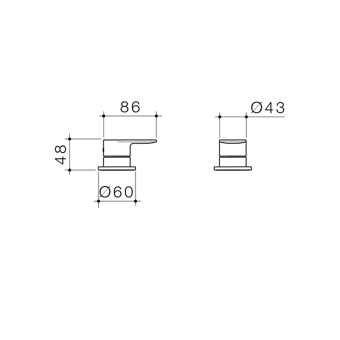 Urbane II Hob Mixer - Trim Kit