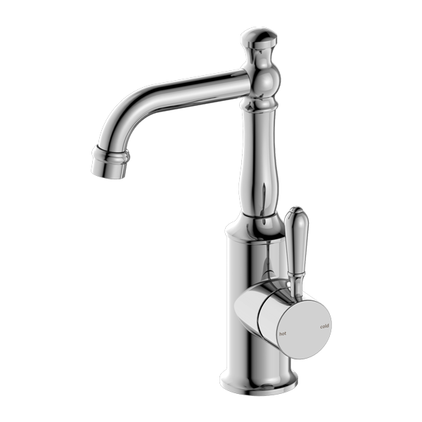 Nero York Basin Mixer With Metal Lever