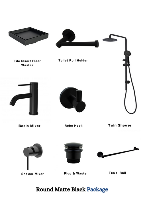 Bagno Bagno Round Matte Black Package