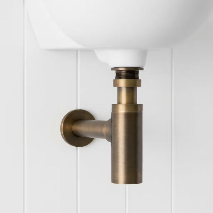 Yabby Basin Bottle Trap in Antique Brass - Clearance