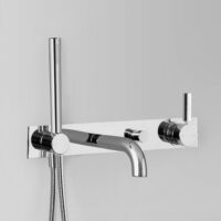Astra Walker Icon + Lever Mixer with Spout, Hand Shower, Diverter & Mixer on Backplate – A67.05.48.42.V4.LH