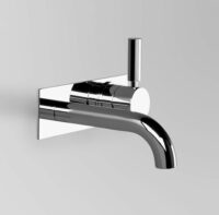 Astra Walker Icon + Lever Wall Set with 155mm Spout on Backplate – A67.05.48.BP.LH
