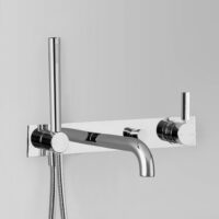 Astra Walker Icon + Lever Mixer with Spout, Hand Shower, Diverter & Mixer on Backplate – A67.06.48.42.V4.LH