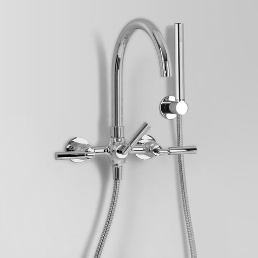 Astra Walker Icon + Lever Bath Mixer with Hand Shower Wall Mount – A67.20.LH