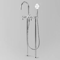 Astra Walker Astra Walker Icon + Bath Mixer with Single-function Hand Shower Floor Mount – A67.22.V2.M