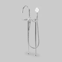 Astra Walker Icon + Lever Bath Mixer with Single-Function Hand Shower Floor Mount – A67.22.V2.M.LH