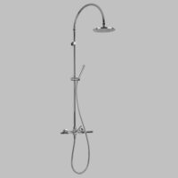 Astra Walker Icon + Lever Exposed Shower Set with 200mm Rose & Hand Shower – A67.25.V3.LH