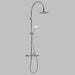 Astra Walker Icon + Lever Exposed Shower Set with 200mm Rose & Single-Function Hand Shower – A67.25.V4.M.LH