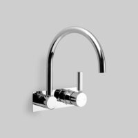 Astra Walker Icon + Lever Wall Set with 206mm Swivel Spout – A67.28.48.BP.LH